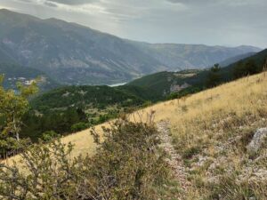 Vista Lago di Scanno sentiero 30