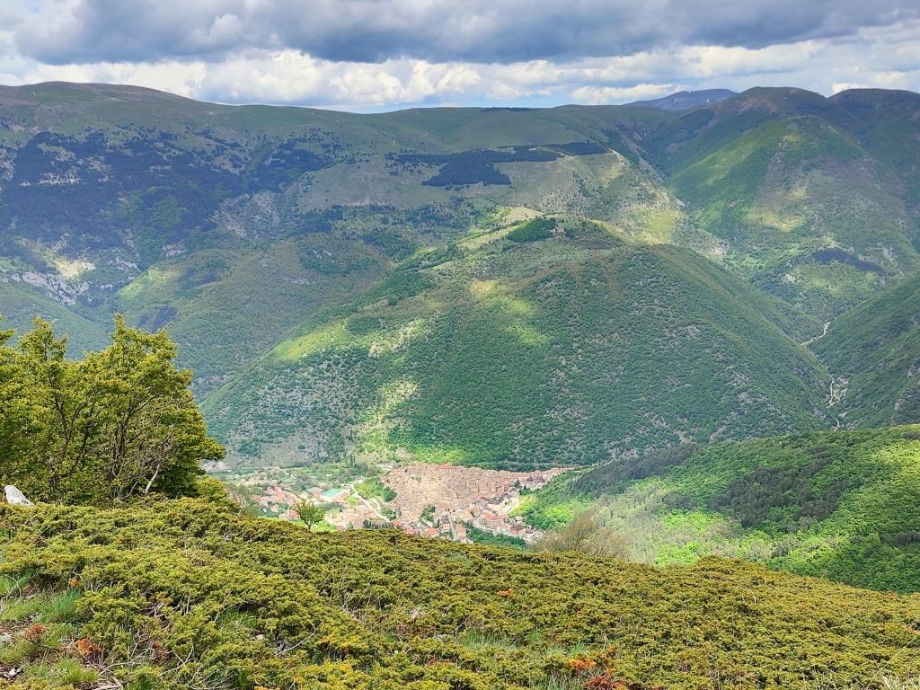 Veduta di Scanno da Punta Cerreto