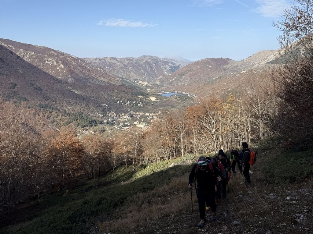Vista di Scanno e Lago di Scanno dal sentiero 44