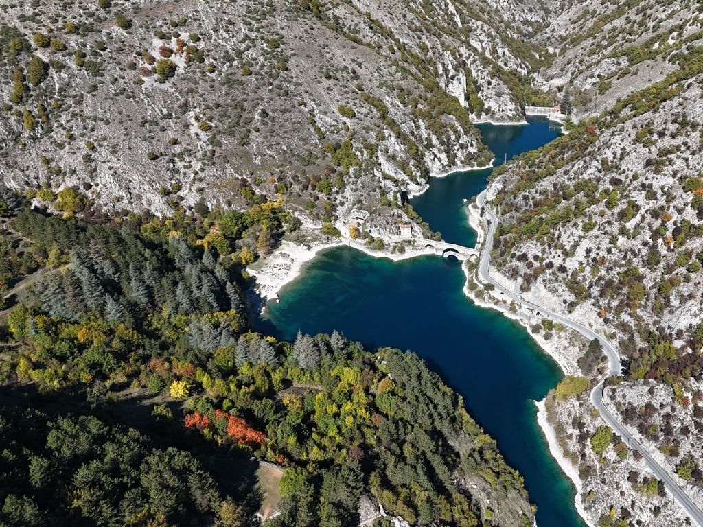 Lago di San Domenico dall'alto